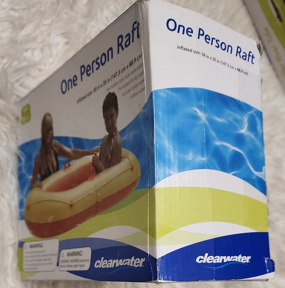 NEW Clearwater One Person Inflatable Raft - Picture 2 of 2
